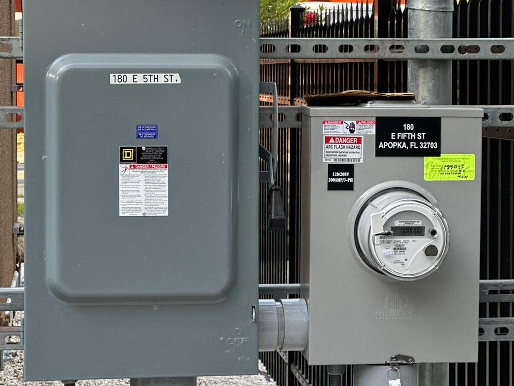 Fiber shelter main power equipment from Hoaglin Morrison installation project